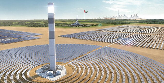 احداث بزرگ‌ترین برج تولید انرژی خورشیدی در دوبی