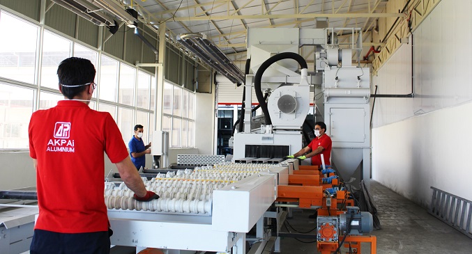 راه‌اندازی خط تولید شات بلاست پروفیل آلومینیوم در آکپا ایران